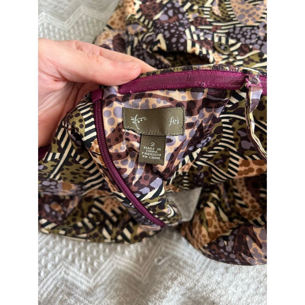 Anthropologie womens fei Tropical Floral Peplum Sweetheart Bustier resortwear - Picture 12 of 12